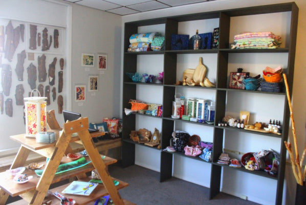 Inside the Uptown Emporium storefront on Main Street, Flin Flon